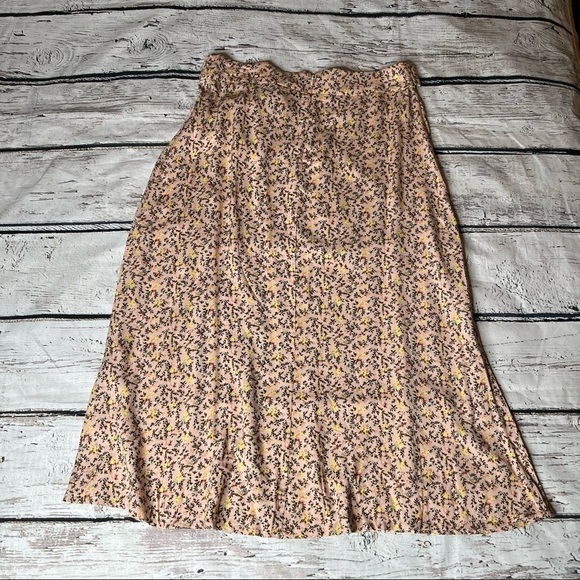 NWT Love, Fire Floral Print Maxi Skirt Size L - Picture 9 of 10